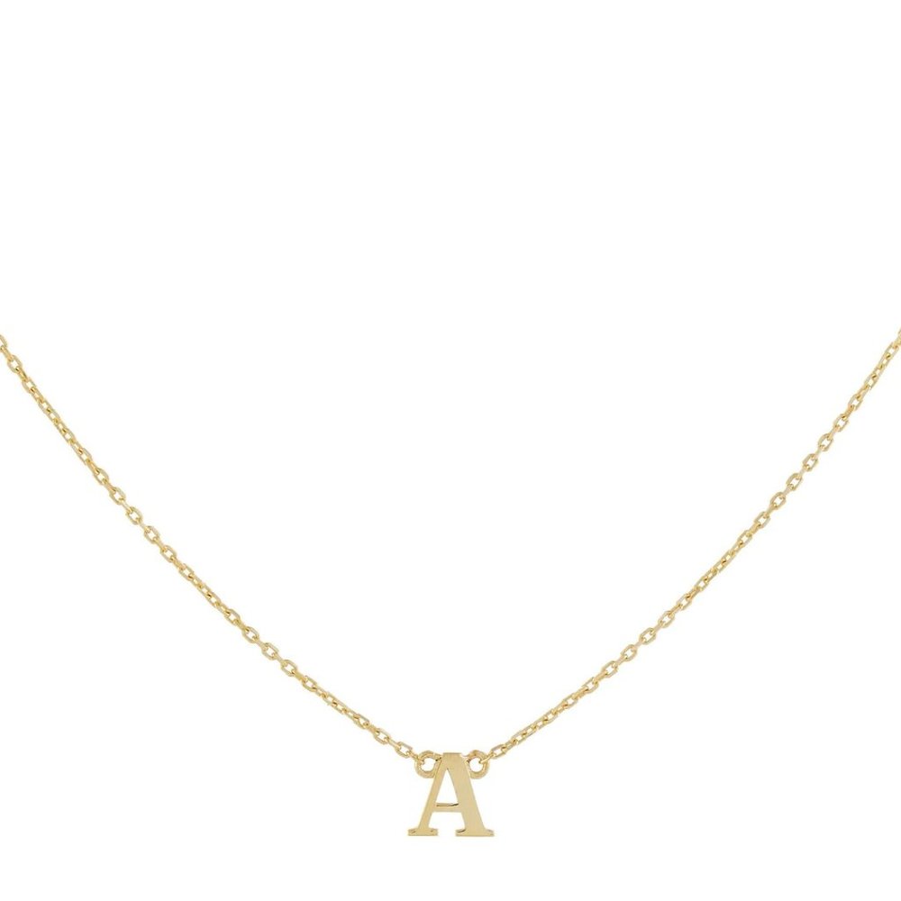 Initial Necklace 14K 'J' - Adina Eden